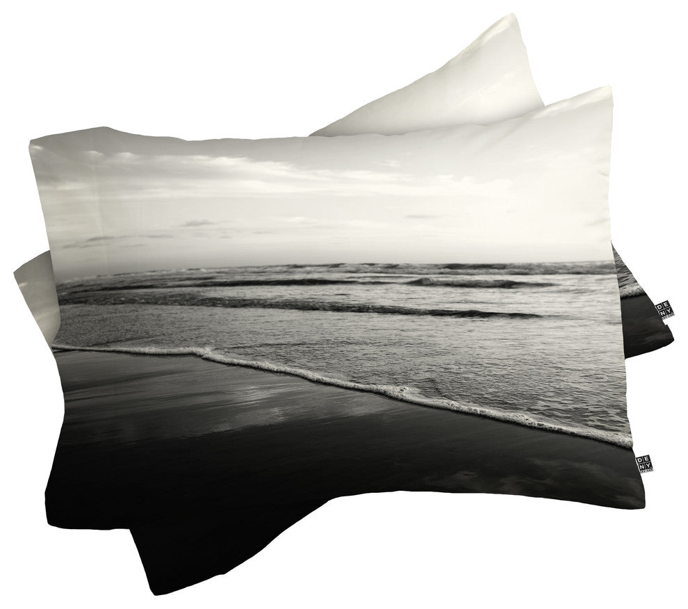 Deny Designs Bree Madden Ombre Black Pillowcase