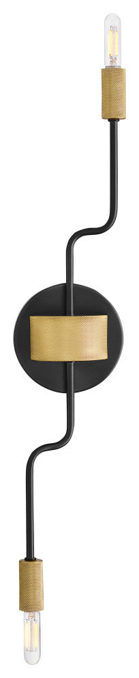 Lark Austen Medium Two Light Sconce, Black