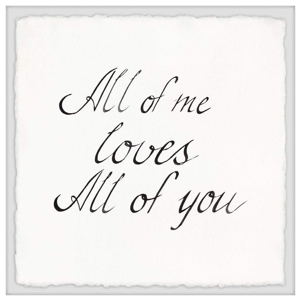 "All of Me" Framed Painting Print, 12x12