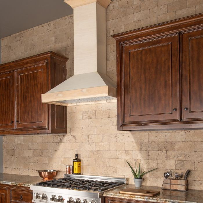 ZLINE 36" Ducted Unfinished Wooden Wall Mount Range Hood