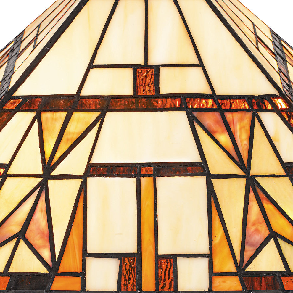 Quoizel TF6814 Kaylor 2 Light 23" Tall Tiffany Table Lamp - Matte Black