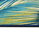 Marina Palm Border Indoor/Outdoor Rug, Navy, 1'11"x7'6" Runner