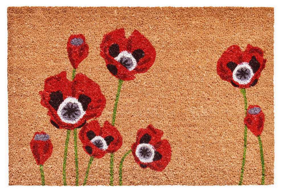 Calloway Mills Red Poppies Doormat