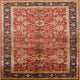 Ahgly Company Indoor Square Mid-Century Modern Area Rugs, 4' Square