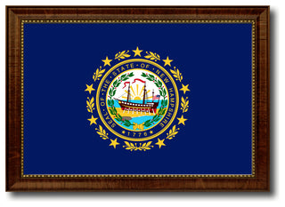 New Hampshire State Flag Canvas Print, 21"x30"