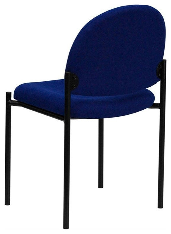 Flash Furniture Stacking Side Stacking Chair in Black and Blue