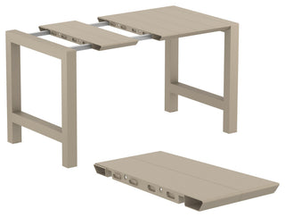 Vegas Maya 5-Piece Bar Set With 39"-55" Extendable Taupe