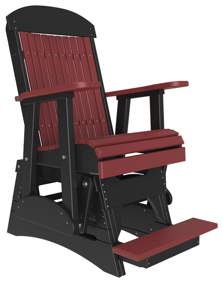 Poly Classic Glider, Cherrywood & Black, 2 Foot, Balcony