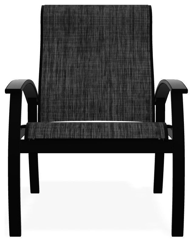 Belle Isle Sling Adjustable Outdoor Dining Chair, Augustine Shadow/Black