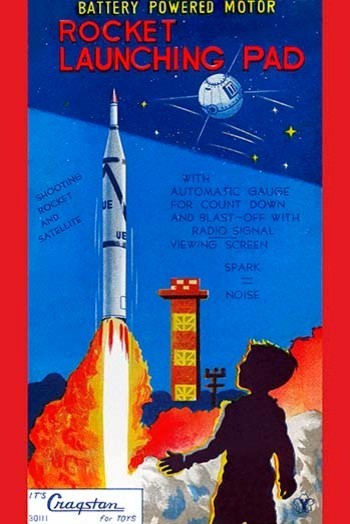 Rocket Launching Pad - Fine Art Giclee Print 24" x 36"