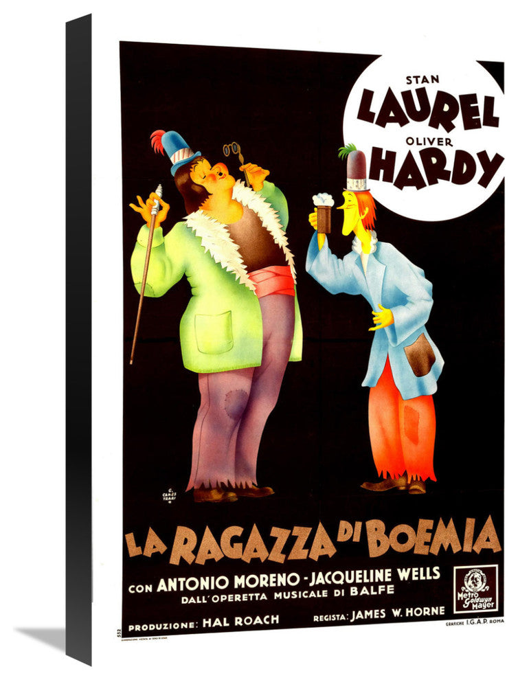 Laurel and Hardy, Italian, The Bohemian Girl, 16x22