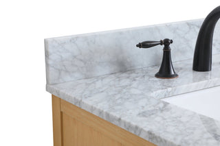 Home Living 22" Farmhouse Natural Wood-Light Bathroom Vanity