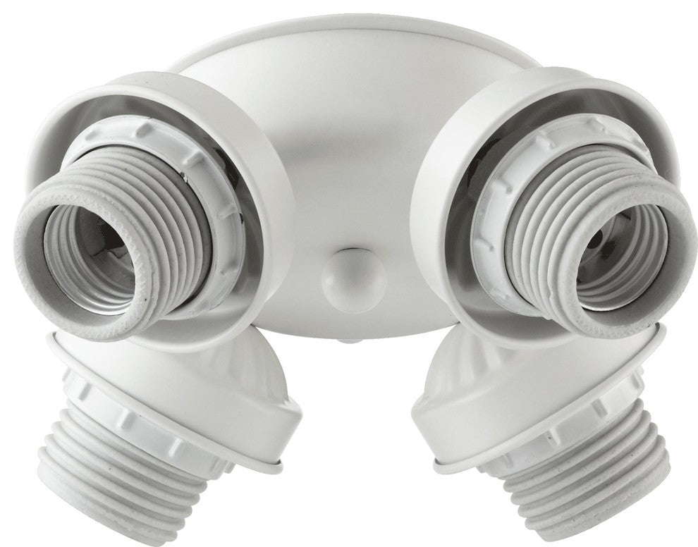 Quorum 4-Light Flushfit CFL Light Kit Hardware, Studio White