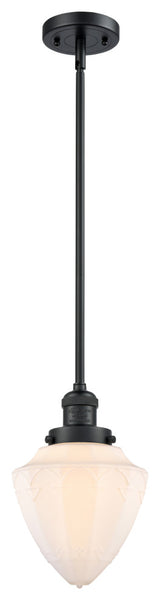 Innovations 201S-BK-G661-7-LED 1 Light Mini Pendant, Matte Black