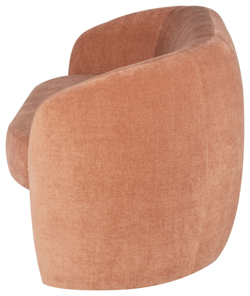 Clementine Nectarine Fabric Double Seat Sofa