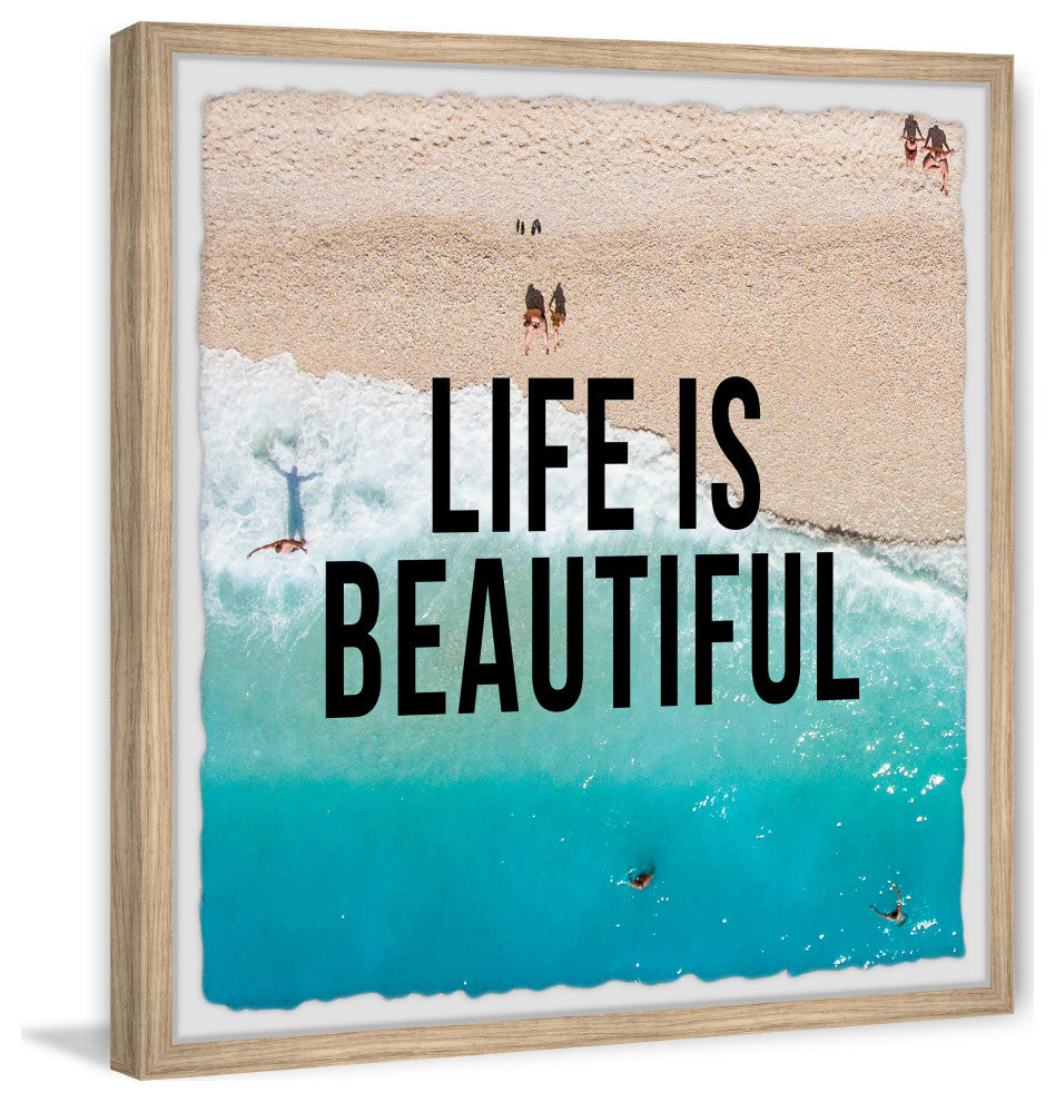 "Life Is Beautiful III" Framed Painting Print, 32x32