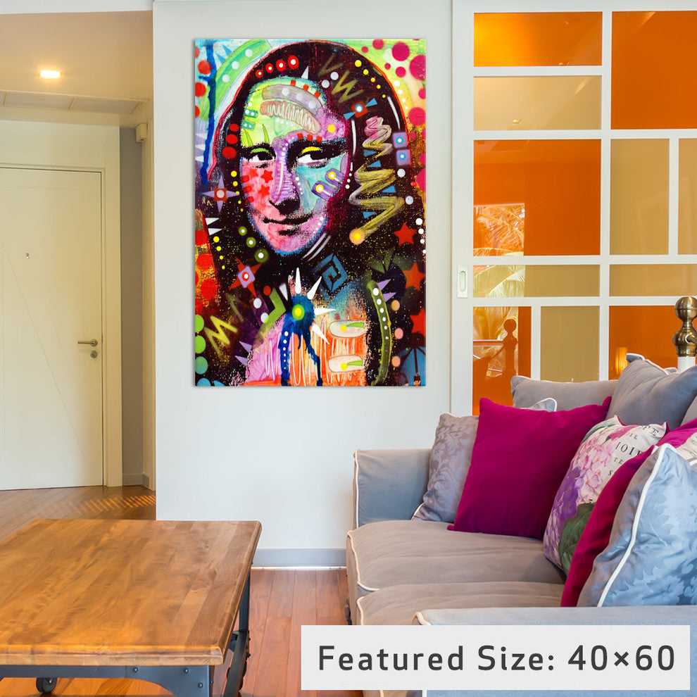 "Mona Lisa" Wrapped Canvas Art Print, 18x12x1.5