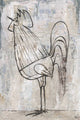 "Morning Rooster" Painting Print on Wrapped Canvas, 24"x36"