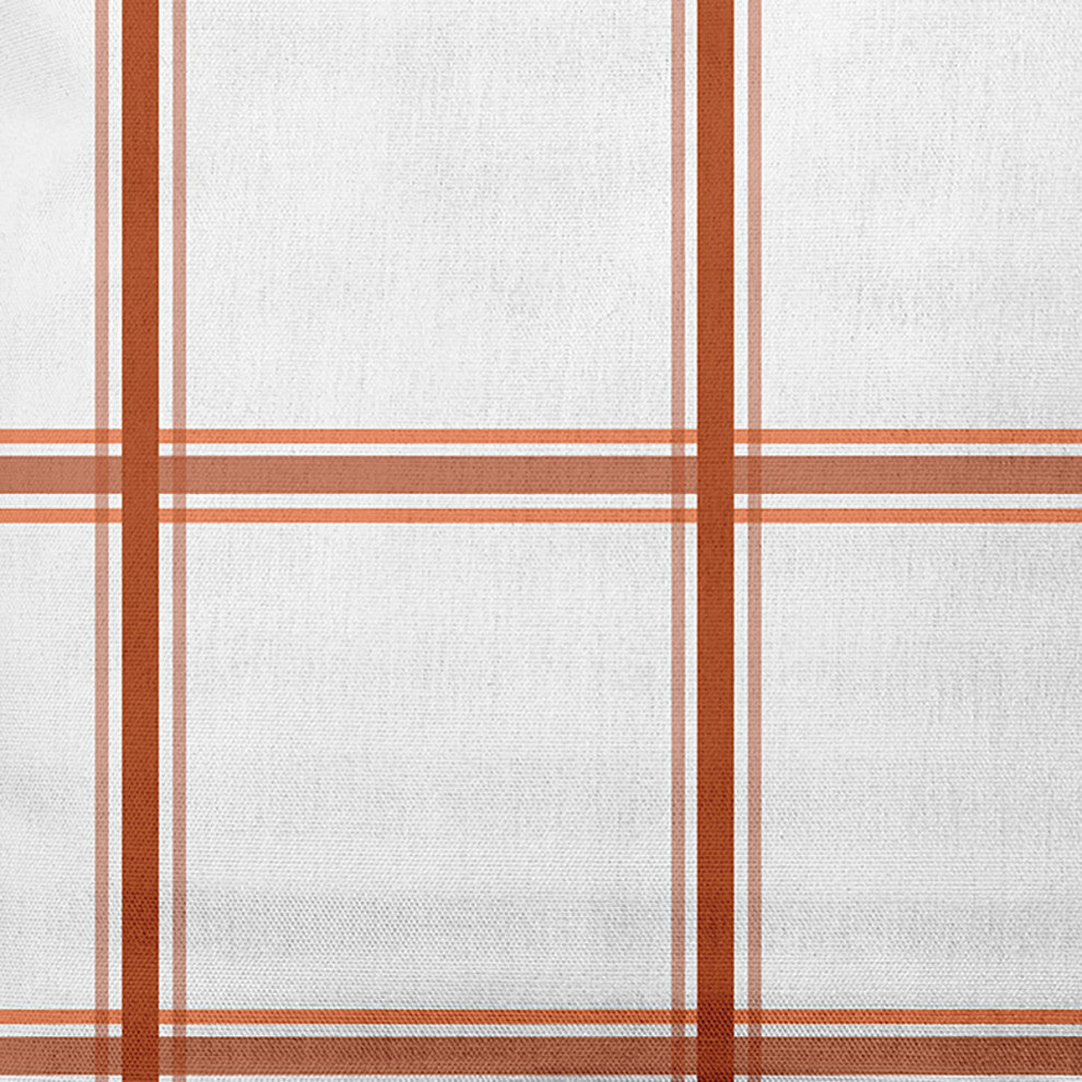 20" x 20" Geometric Indoor/Outdoor Polyester Throw Pillow, Sienna