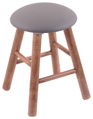 Holland Bar Stool, Maple Round Cushion Vanity Stool, Smooth Legs