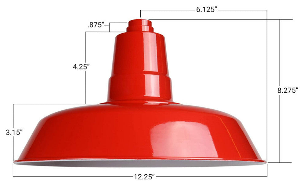 12" Vintage LED Down Light With Trim Arm, Green