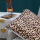 Faux Fur Shar Pei Pillow Shell 2 Piece Set, Leopard