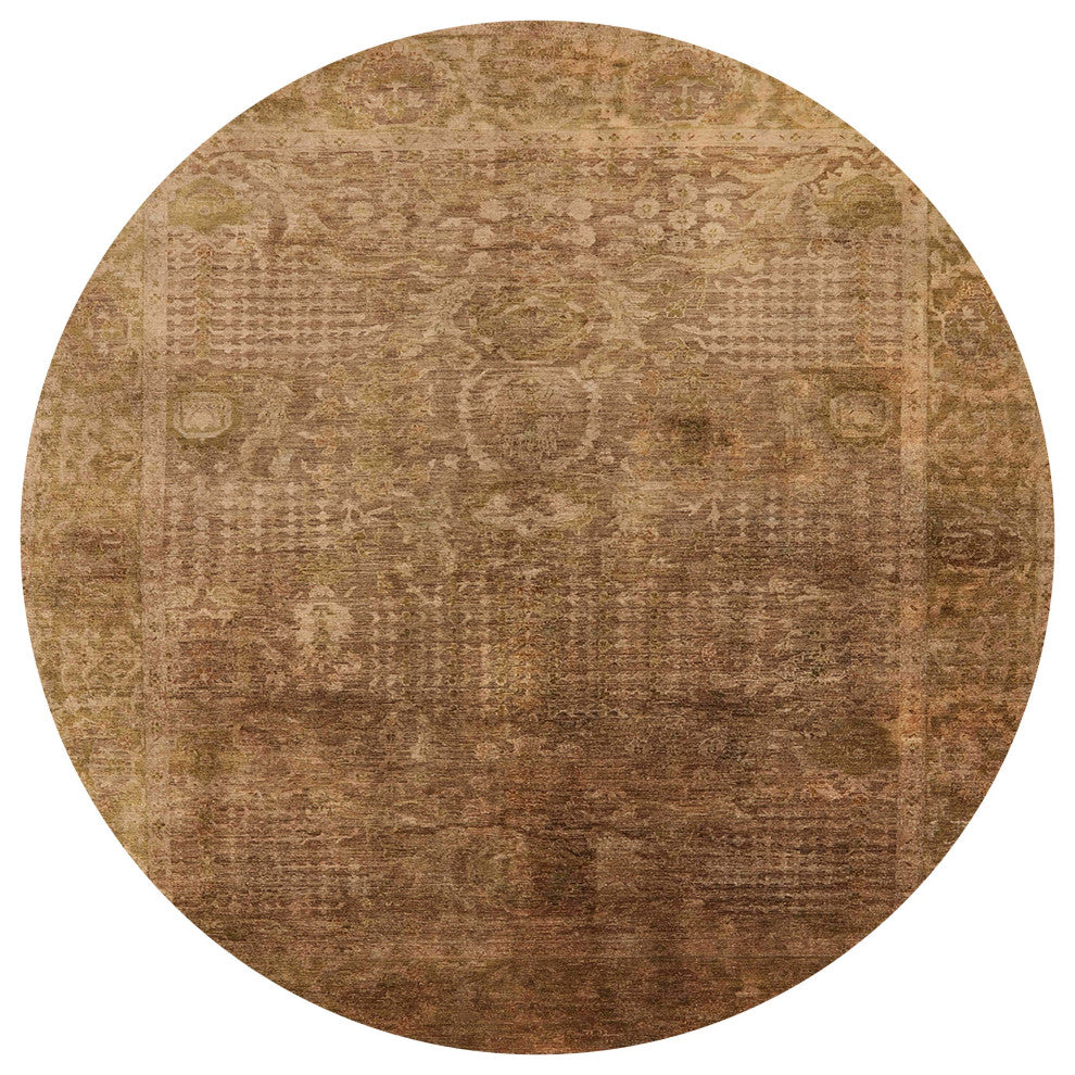 Ahgly Company Indoor Round Mid-Century Modern Area Rugs, 3' Round
