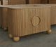 Lucca Fluted Accent Cabinet With Ball Legs
