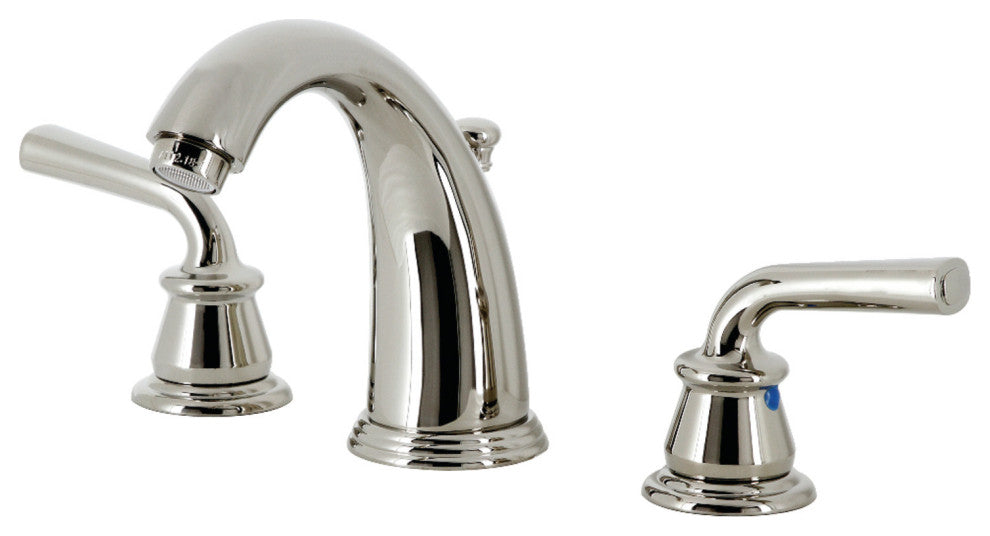Kingston Brass KB986RXLPN Widespread Bathroom Faucet, Pop-Up Drain