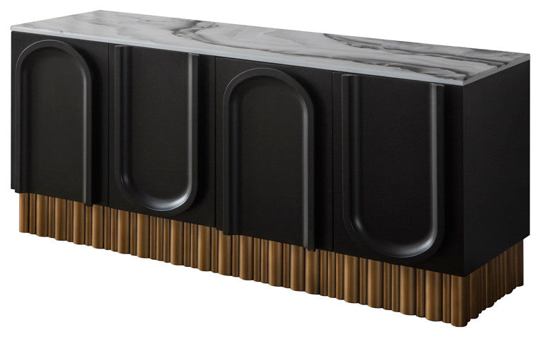 Cara Black and Gold Sideboard