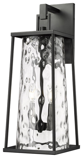 Dutton 2 Light 24" Tall Powder Coated Black Outdoor