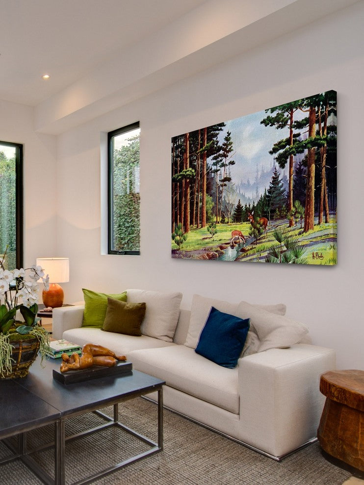 "Minnesota Woods" Painting Print on Wrapped Canvas