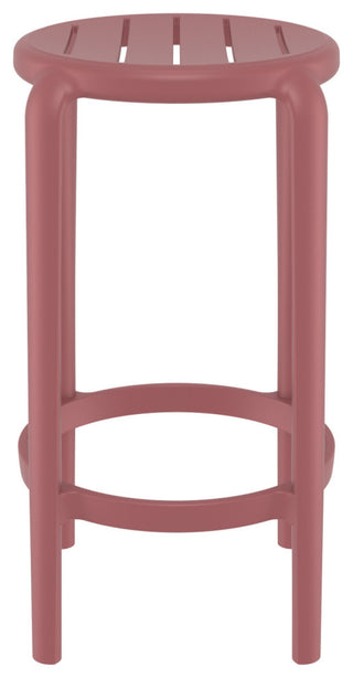 Tom Resin Counter Stool, Set of 2, Black, Marsala