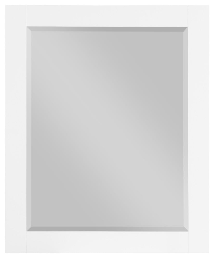 Monad Mirror, White, 30" Wide