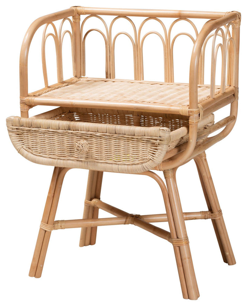 Leona Rattan Nightstand