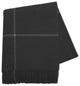 Windowpane Cashmere Throw, Black
