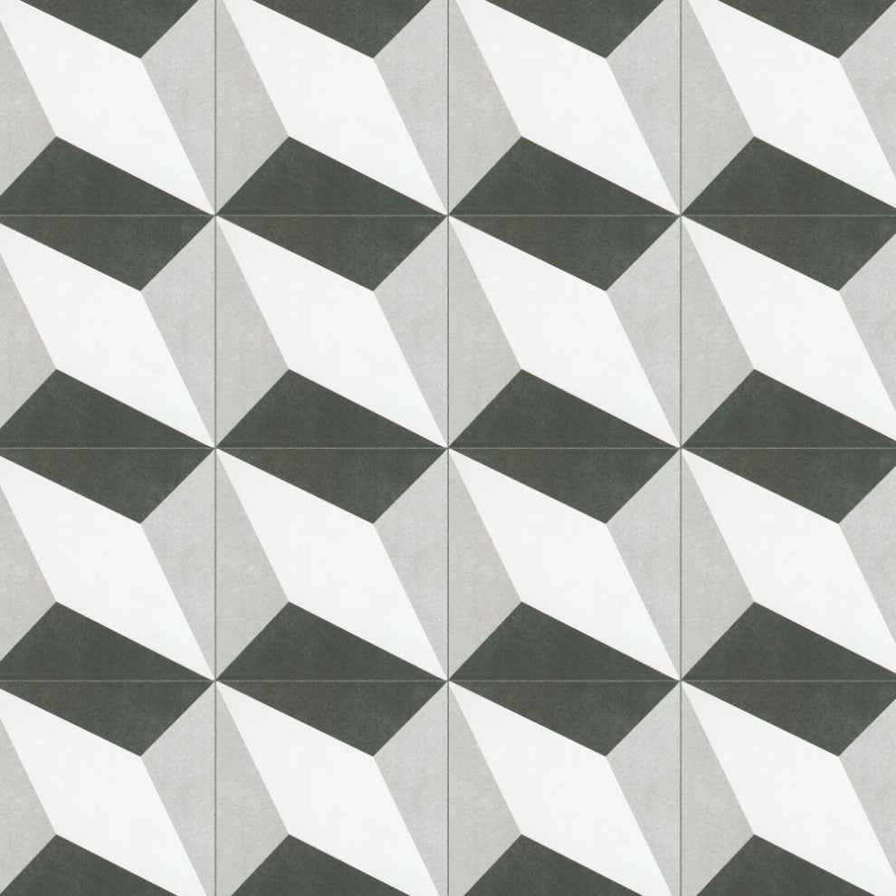 Twenties Ceramic Floor and Wall Tile, Diamond