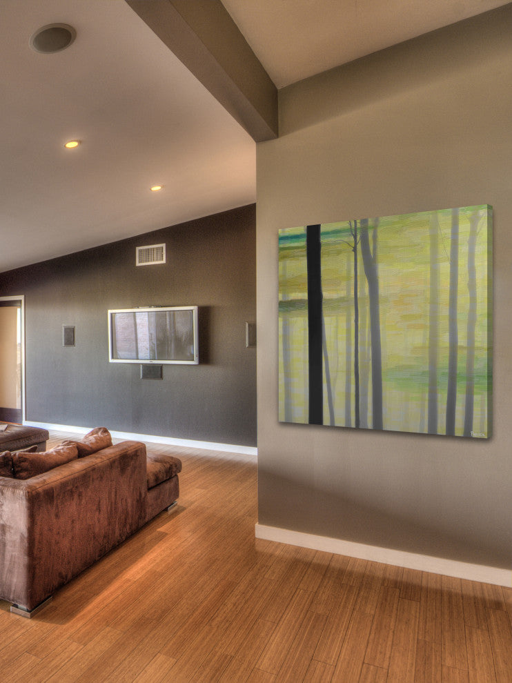 "Olive Trees" Painting Print on Wrapped Canvas, 48"x48"