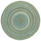 Capel Kill Devil Hill Dark Green 0210_280 Braided Rugs - 9' 6" Round