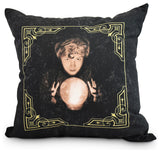 All Seeing Psychic 26" Gold/Yellow Halloween Print Decorative Throw Pillow