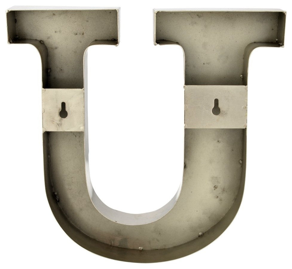 Metal Letter on Antique Nickel Finish, 12"