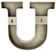 Metal Letter on Antique Nickel Finish, 12"