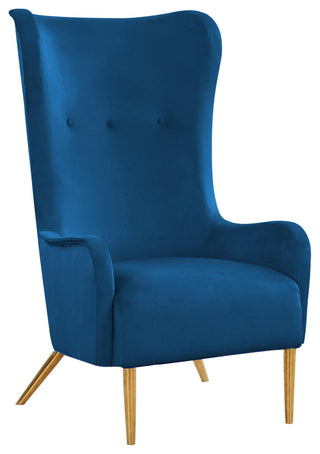 TOV Furniture Ethan Navy Velvet Tall Chair