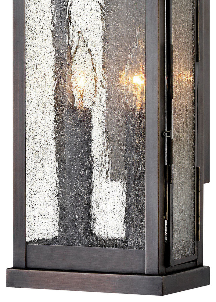 Hinkley Revere Large Wall Mount Lantern, Blackened Brass