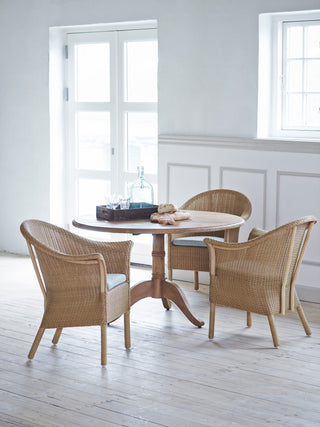 Michel Teak Dining Table, 47" Dia., Natural