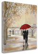"Romantic Paris III Red Umbrella" By Julia Purinton, Gallery Wrap Canvas