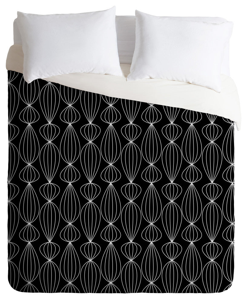 Gabi Lanterns Black Duvet Cover Set, Twin XL