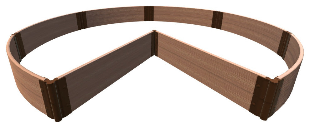 Classic Sienna 'Circle Quay' - 9' X 9' X 11" Key Raised Garden Bed - 1" Profile