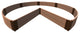 Classic Sienna 'Circle Quay' - 9' X 9' X 11" Key Raised Garden Bed - 1" Profile
