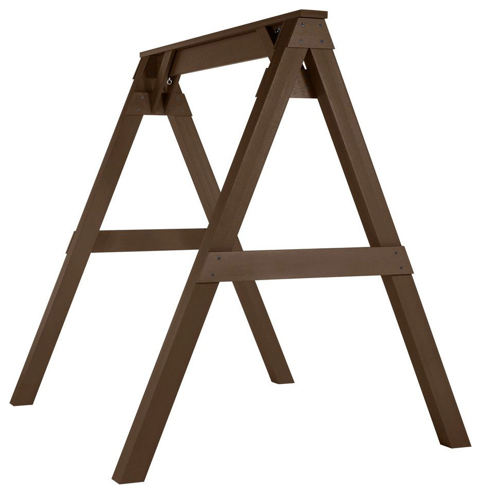 A-Frame Porch Swing Stand, Weathered Acorn